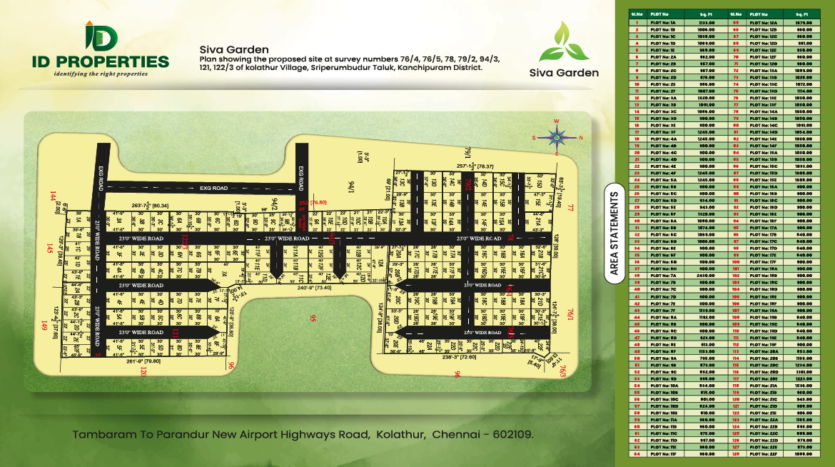 Siva Garden – ID Properties Villa Plot